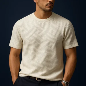 Polo manga corta casual color albaricoque