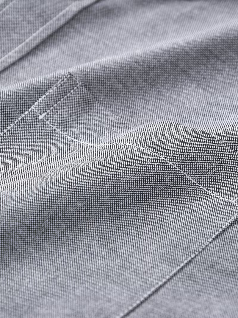 Camisa Oxford Color Gris - Imagen 3